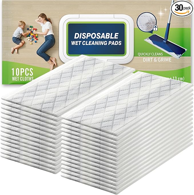 Disposable Wet Cleaning Pads for Hardwood Floor Compatible by FURCIELOS