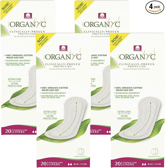 Organyc 100% Certified Organic Cotton Flat Panty Liner by Organyc