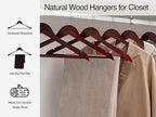 StorageWorks Wooden Hangers 30 Pack, Wood Coat Hangers - Image 4