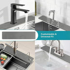 Customizable Faucet Mat for Kitchen Sink: 30"L x 5.5"W DIY Cuttable Bathroom - Image 4