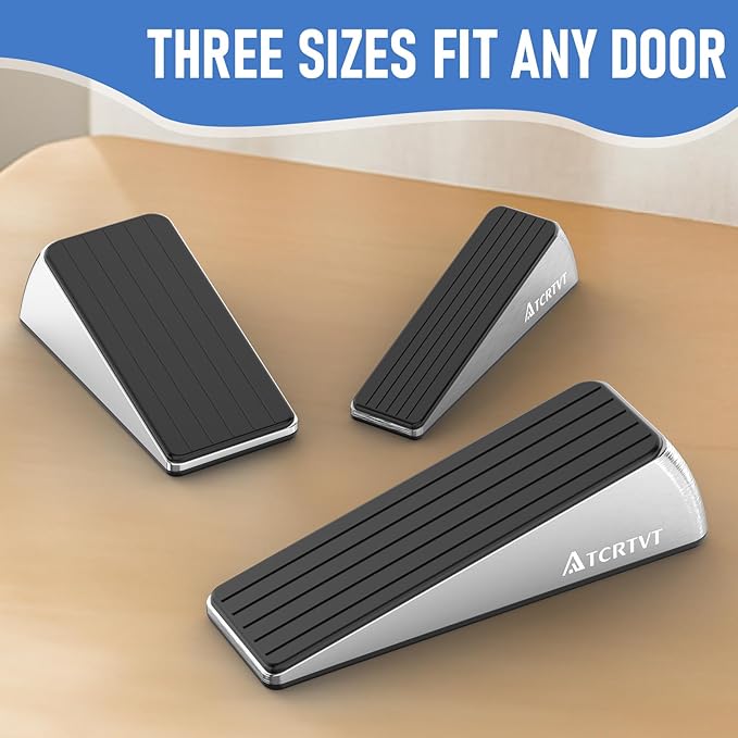 Heavy Duty Door Stopper Wedge 2 Pack Small Size Door Stop Wedge Made of Premium - Image 4
