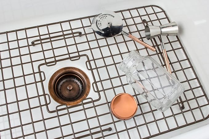 Sinkology Kitchen Sink Basket Strainer Drain TB35-01, Antique Copper - Image 4