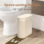 Bathroom Trash Can with Lid Automatic 2 Gallon Sensor Trash Bin, 7.5 Liter - Image 3