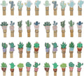 Bitray Mini Wooden Clothespins Cute Cactus Wooden Clips Multi-Function Photo by WelcometoBitray