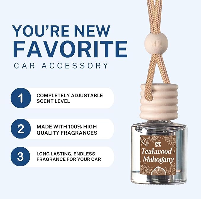 C&E Craft Co Hanging Car Air Freshener Diffuser 2 Pack, Long Lasting Fragrance - Image 3