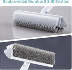MOPALL Floor Scrub Brush with Long Handle 55", Dual-Sided Stiff Bristle Grout - Image 2