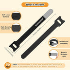 70 Pack Black Cable Ties 6 Inch - Image 2