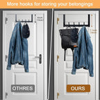 BOOMIBOO Over The Door Hooks, Sturdy Door Hanger, Towel Rack Towel Hooks - Image 5