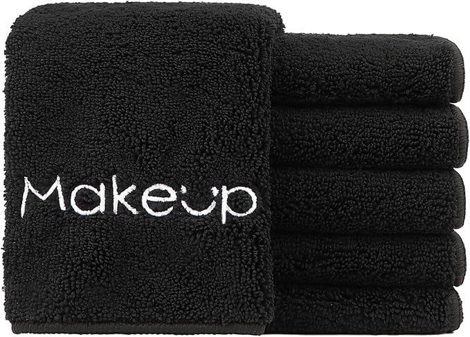 HOMEXCEL Makeup Remover Cloth 6 Pack, Premium Washable Soft 13x13 Inch Facial by HOMEXCEL