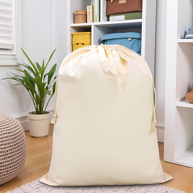 Canvas Laundry Bag 33"Wx 35"H, Thick Canvas Laundry Bag - Image 8