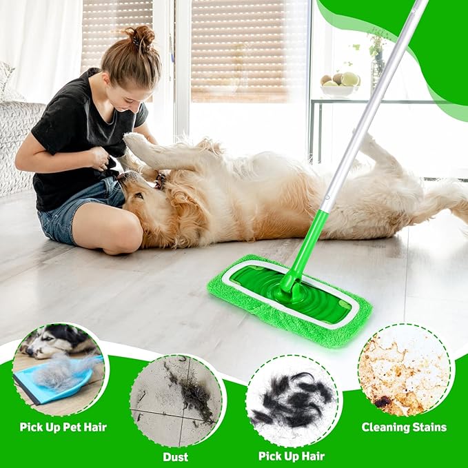 8 Pack Reusable Microfiber Mop Pads Compatible - Image 7