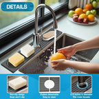 Faucet Mat for Kitchen Sink, Diatomite Quick Drying Tray, Long 23.6'' Kitchen - Image 4