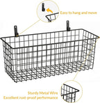 2 Sets Extra Large Hanging Wall Basket, WallmountedFruit Vegetable Toy Snack - Image 3