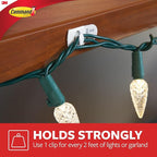 Command Decorating Clips, 40 Clips and 48 Strips, Damage-Free Hanging Light - Image 3