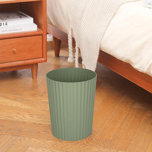 JiatuA Small Trash Can Plastic Wastebasket Round Garbage Container Bin - Image 3