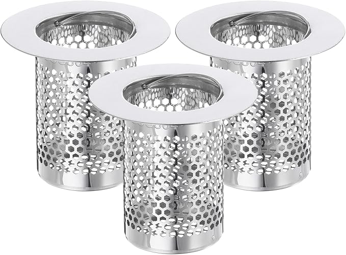uxcell 2 Pack Shower Drain Strainer, Fit Hole Size from 1.18" to 1.97" by uxcell