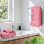 Jacquotha 2-Pack Hand Towels for Bathroom Ribbed – Cotton Face Towel for Women - Image 4