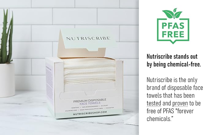 Disposable Face Towels XL, Makeup Remover Cleansing Wipes, 100% Natural - Image 8