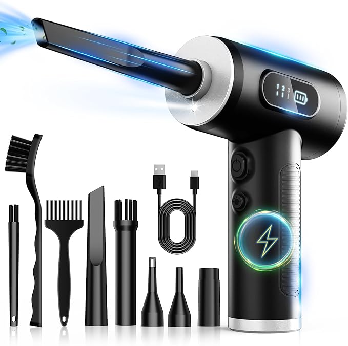 Compressed Air Duster-3 Gear Adjustable 100000RPM Electric Air Duster by Unknown