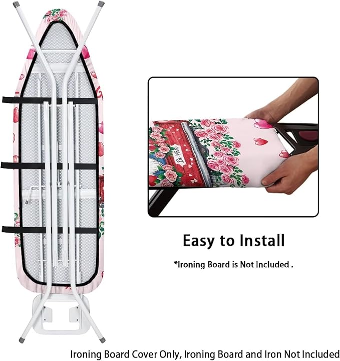 Gnome Ironing Board Cover Love Heart Standard Size 15 x 54 Stain Resistant - Image 4