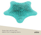 Umbra Starfish Drain Cover/Hair Catcher, Surf Blue - Image 5