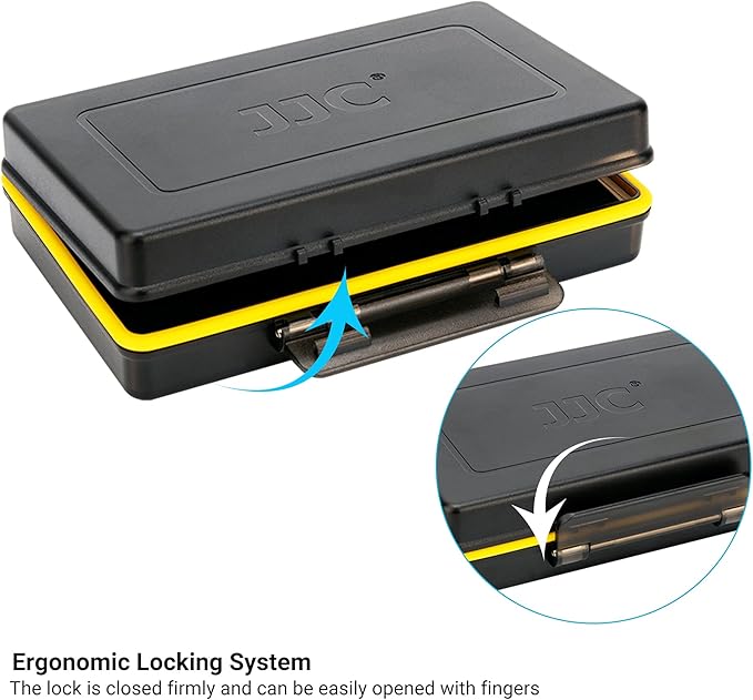 JJC 16 Slot AAA Battery Case, Shockproof & Water-Resistant Storage Box Holder - Image 6