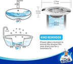 MR.SIGA Bathtub Drain Strainer, Stainless Steel Shower Bathtub Drain Hair - Image 5