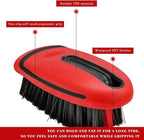 Carpet and Upholstery Cleaning Brush, Stiff Bristle Detailing Scrubber - Image 4