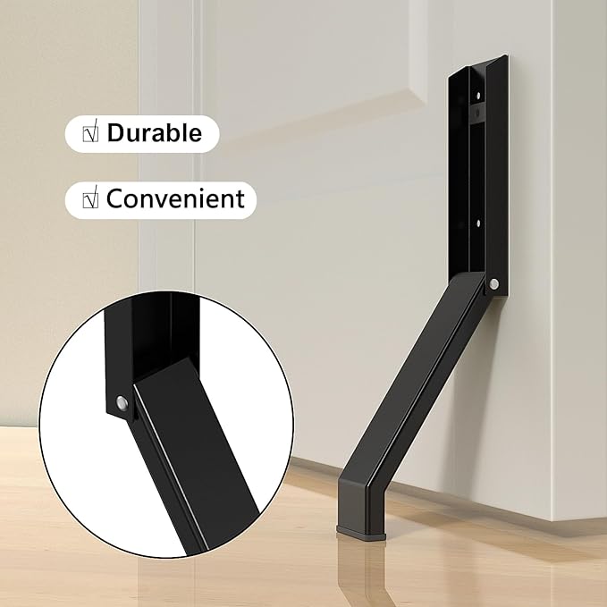 Door Stop, No Drilling Door Stoppers to Keep Door Open, Easy Pedal Kick Down - Image 4