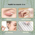 Natural Bamboo Cotton Swabs For Home & Beauty Care, Dual Round Tips, - Image 6