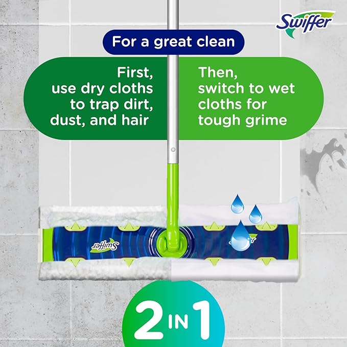 Swiffer Sweep + Mop XL, Broom & Mop Alternative, Floor Cleaner - Image 7