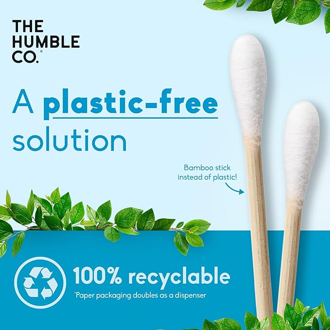 The Humble Co Bamboo Cotton Swabs, Baby Care & Cleaning - Image 2