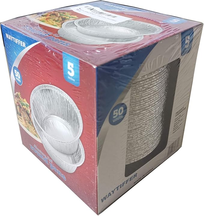 Pie Pans 5 inch HEAVY-DUTY Disposable Aluminum Foil pie/tart Pans - Image 6