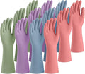 Rubber Cleaning Gloves for Dishwashing, 12 Pairs Reusable Kitchen Gloves for by Unknown