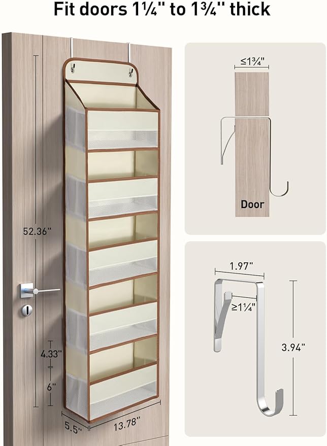 Yecaye 1 Pc 5 Tier Over the Door Organizer - Image 4
