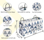 3pcs Large Wall Hanging Organizer Bag, Linen Fabric Door Hanging Storage Baskets - Image 5