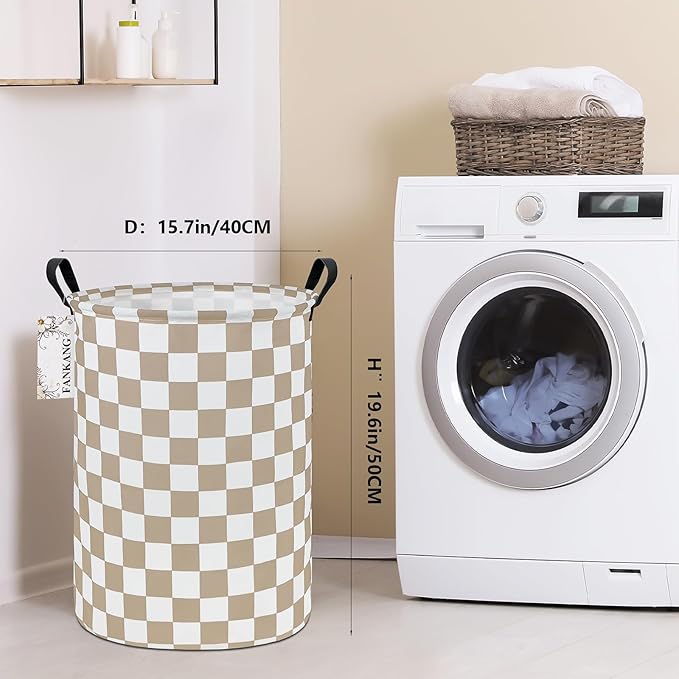 FANKANG Storage Basket, Nursery Hamper Canvas Laundry Basket Foldable - Image 2