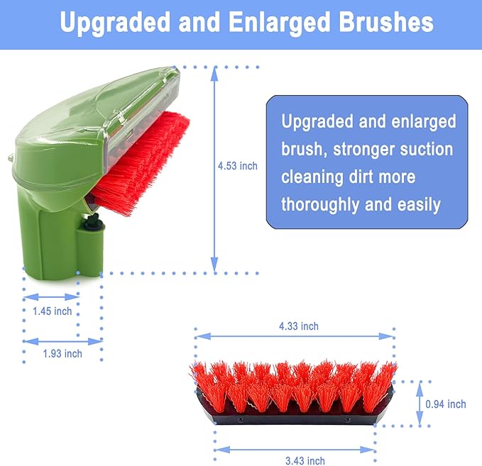 Upgraded 1400B Little Green 5.3" Detachable Tough Stain Brush Tool Replacement - Image 4