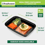 Freshware Meal Prep Containers 1 Compartment - Image 4