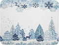 Giwawa Winter Blue Snowflake Dish Drying Mat Christmas Tree Kitchen Counter by Giwawa