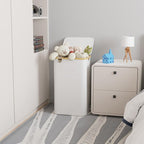 SUOCO Laundry Hamper with Lid, 29 Gal Clothes Basket with Bamboo Handles - Image 2