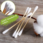 Bamboo Cotton Swab 1000PCS Double Cotton Buds bamboo Cotton Bud Eco organic - Image 3