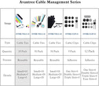 Avantree Pack of 20 Reusable Cord Organizer Keeper Holder, Fastening Cable Ties - Image 7