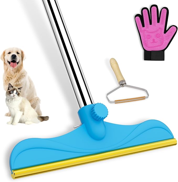 3 in 1 Carpet Rake Kit for Pet Hair Removal Tool by Eaersan