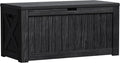 Greesum Outdoor Storage Box 120 Gallon Storage Bin with Lid for Patio Furniture, Garden Tools, Pool Supplies, Lockable, Waterproof and UV Resistant, Black by BuynowfromGreesum