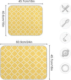 Super Absorbent Dish Drying Mat, Microfiber Fast-Drying Dish Mat, Kitchen Dish - Image 3