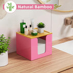 VITVITI Disposable Face Towel Holder Box, Acrylic Facial Towel Container - Image 3