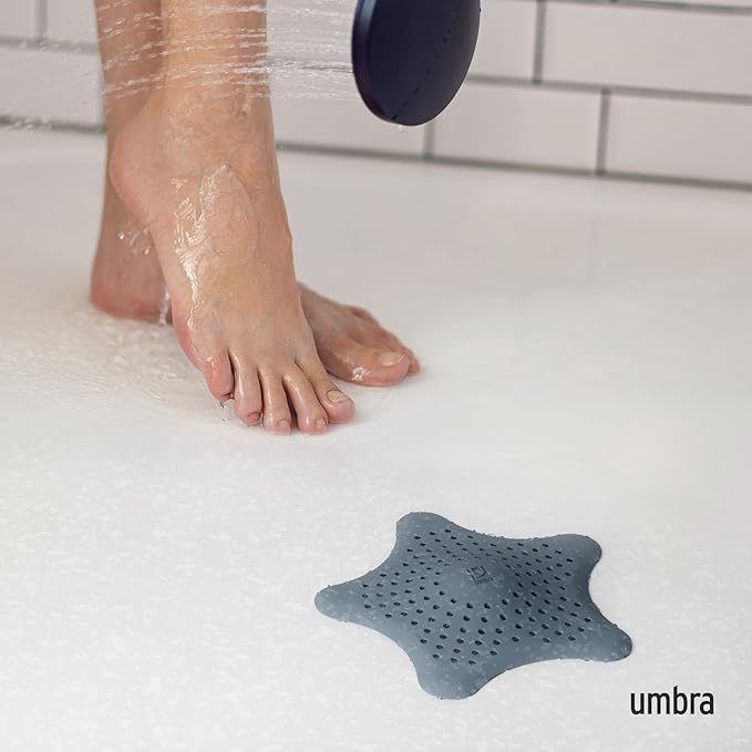 Umbra Starfish Hair Catcher, Fun Drain Cover Fits Most Standard Tub and Shower - Image 2