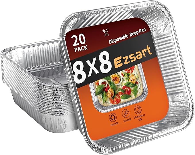 8x8 Aluminum Pans by Unknown