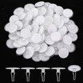 100 Pack Ceiling Hooks Adhesive Removable Transparent Wall Hanger by Unknown